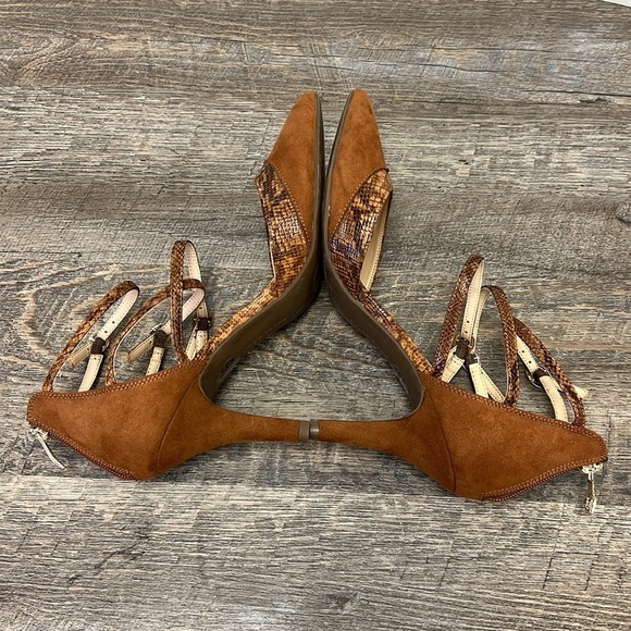 Liz Claiborne HEIDI Pointed Toe Ankle Strap Heels Size 9.5 - Picture 5 of 8